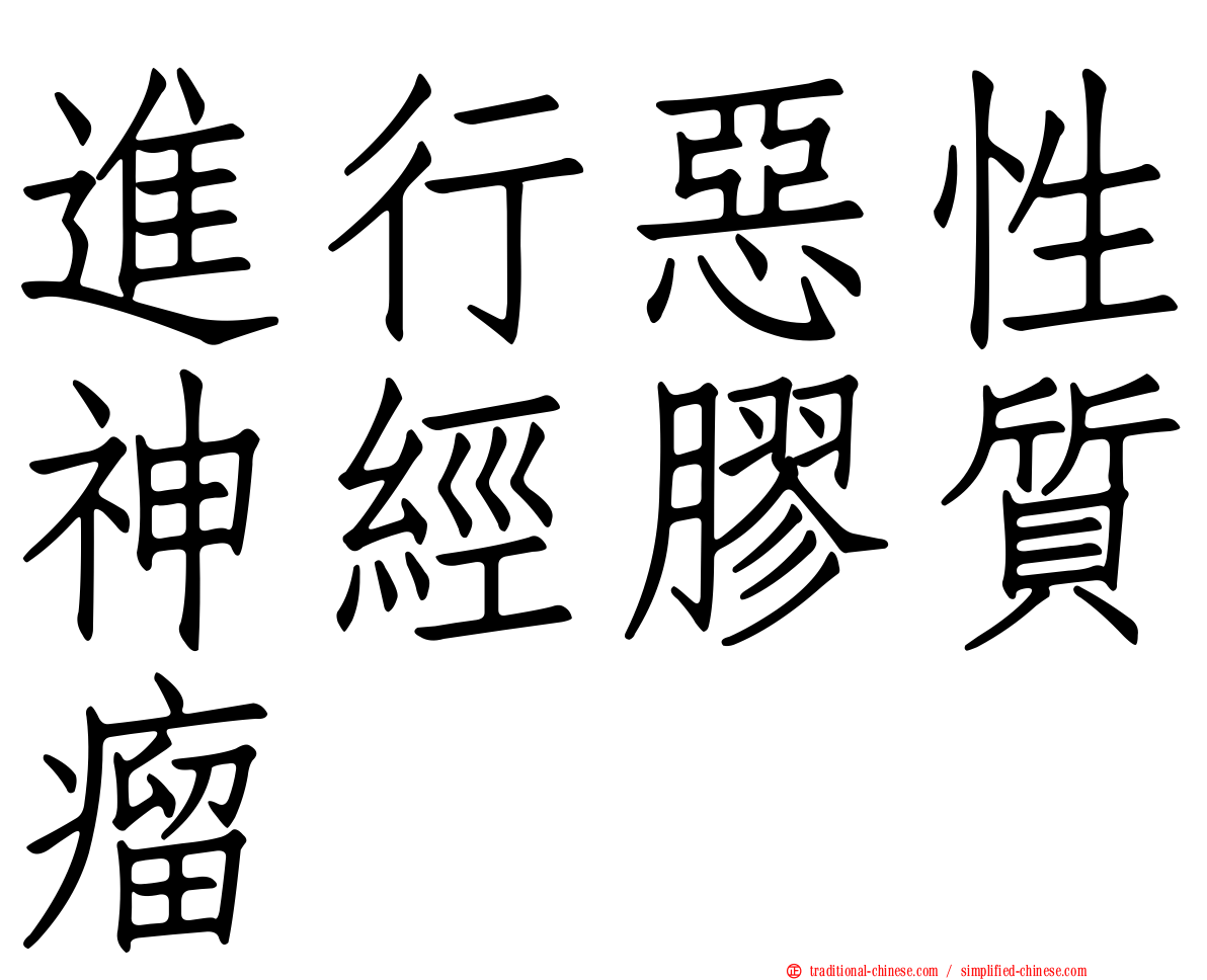 進行惡性神經膠質瘤