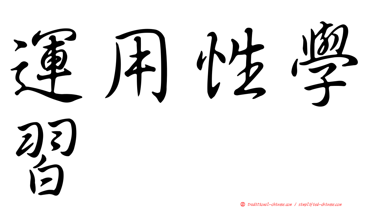 運用性學習