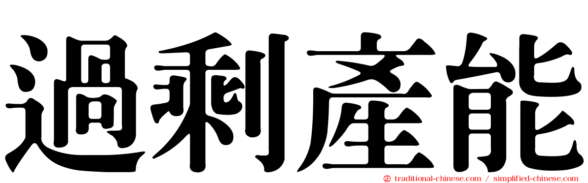 過剩產能