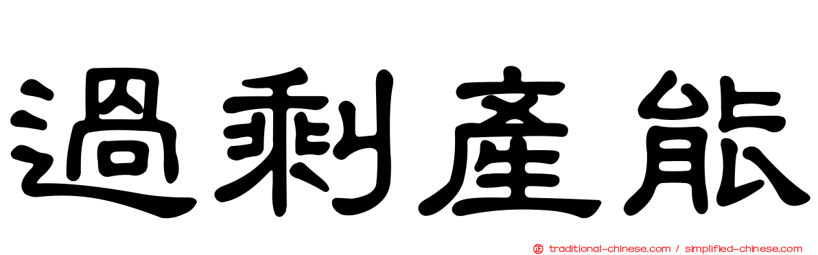 過剩產能