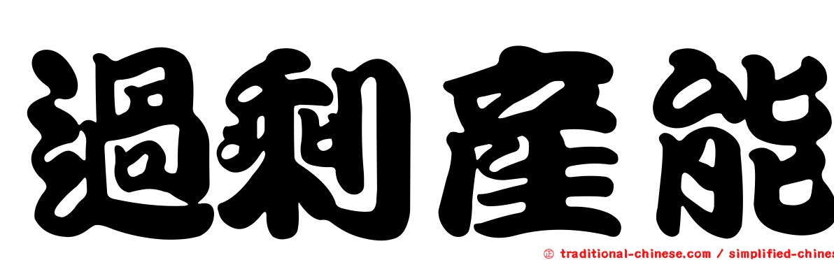 過剩產能