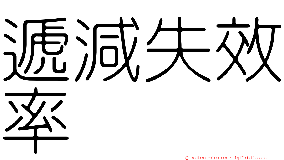 遞減失效率
