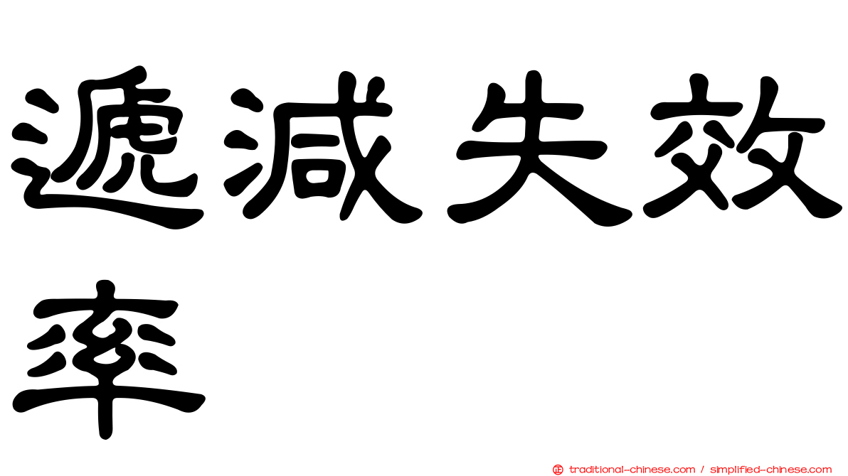 遞減失效率