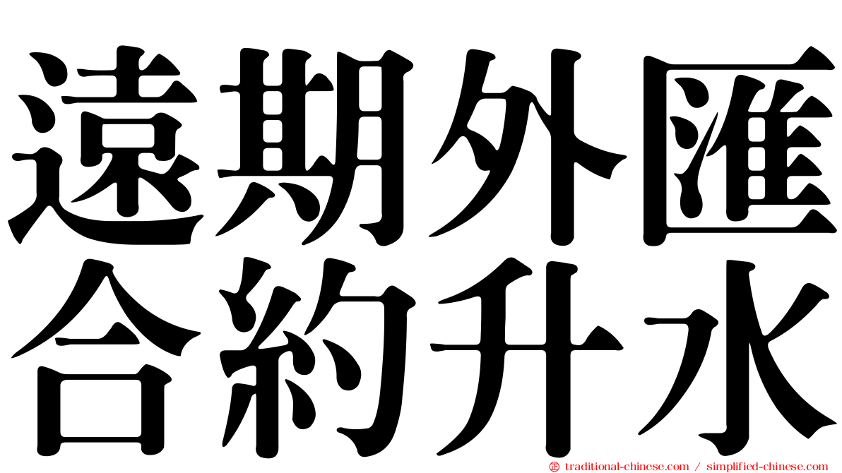 遠期外匯合約升水