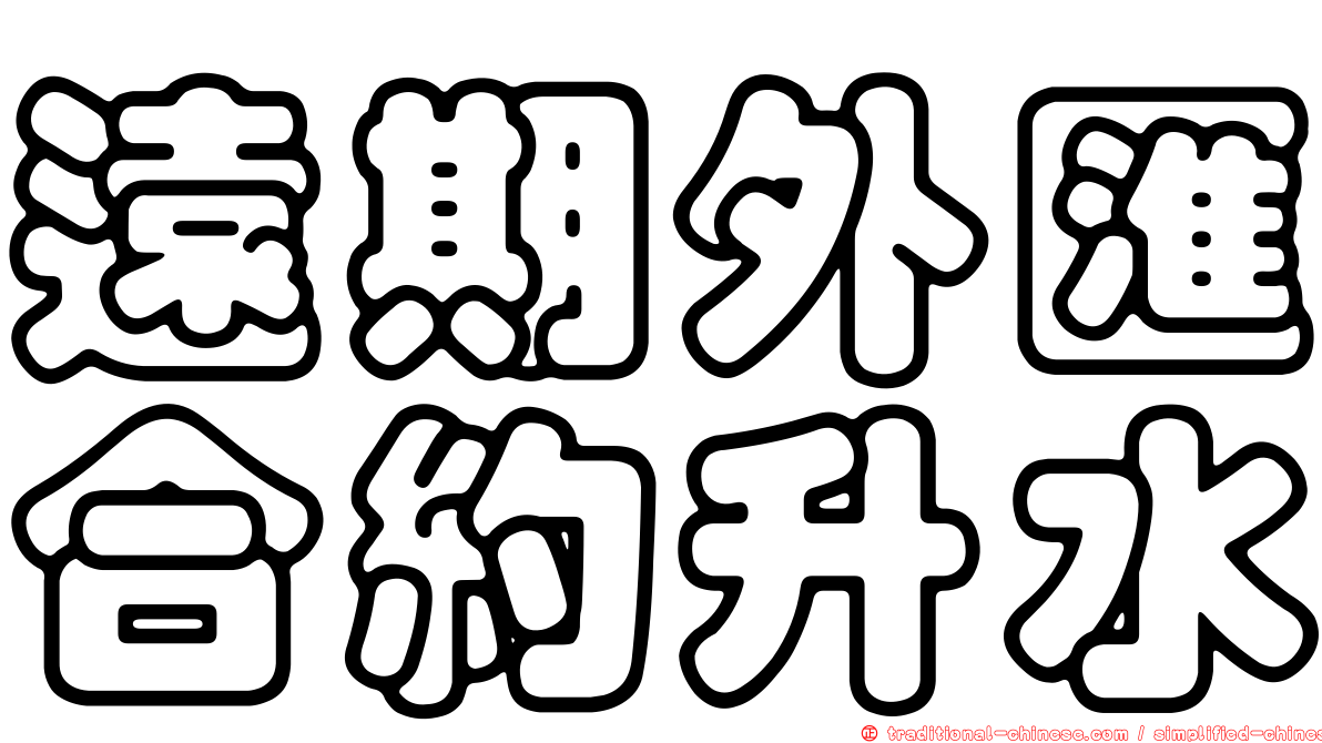 遠期外匯合約升水