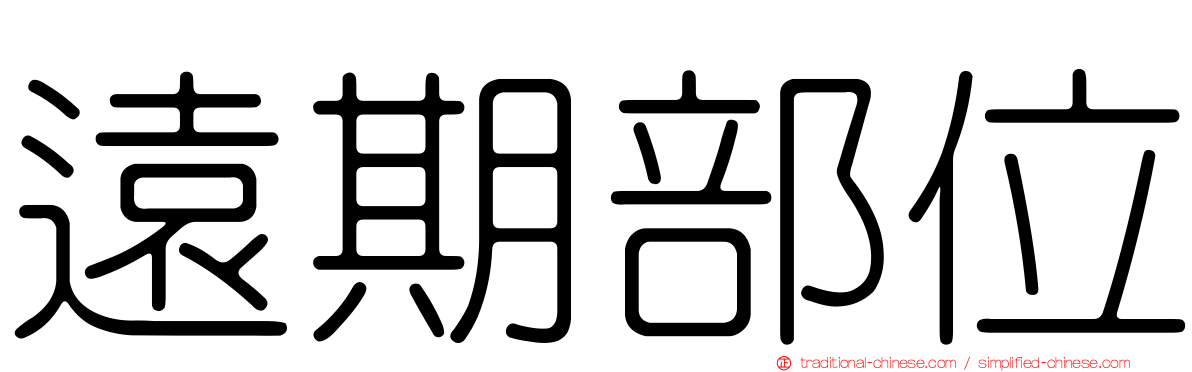 遠期部位