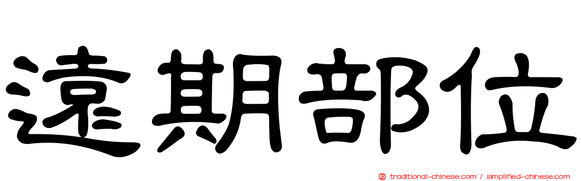 遠期部位