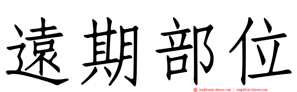 遠期部位