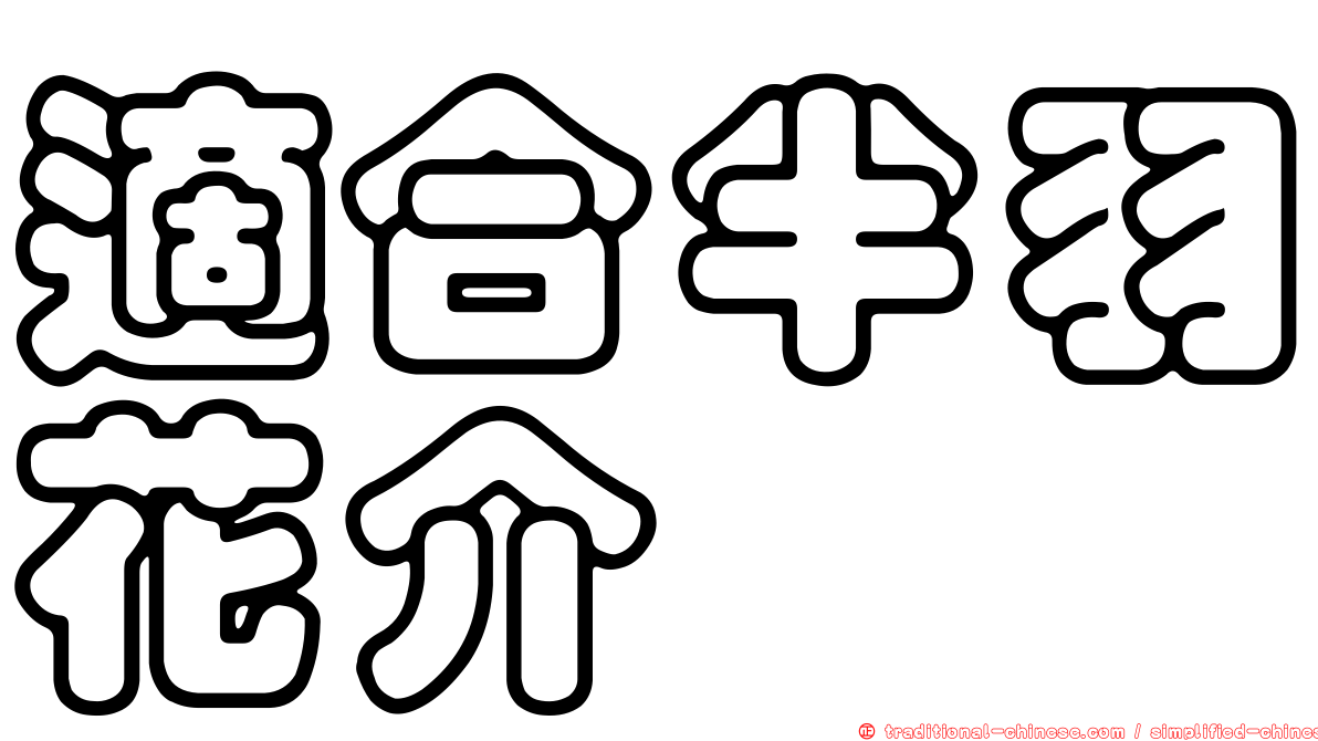 適合半羽花介