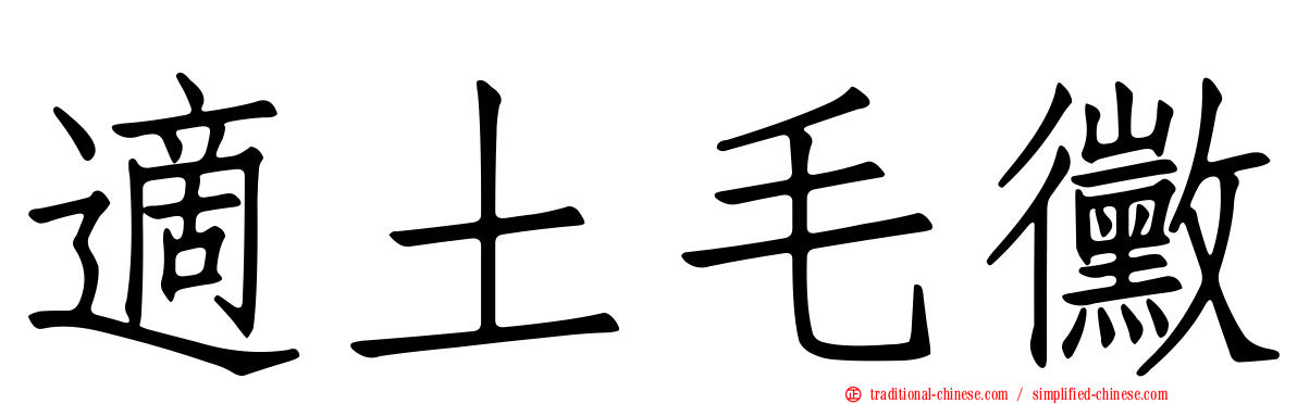 適土毛黴