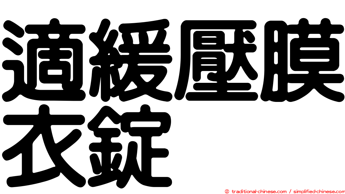 適緩壓膜衣錠