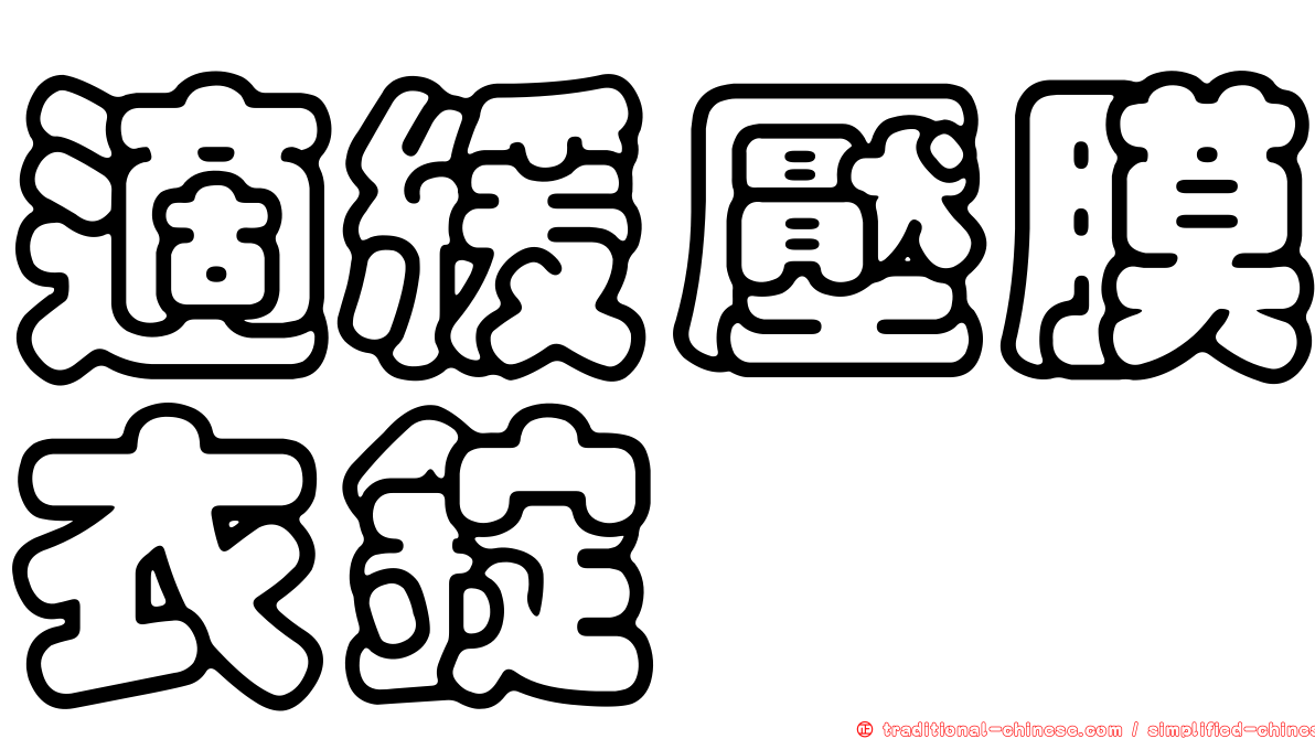 適緩壓膜衣錠