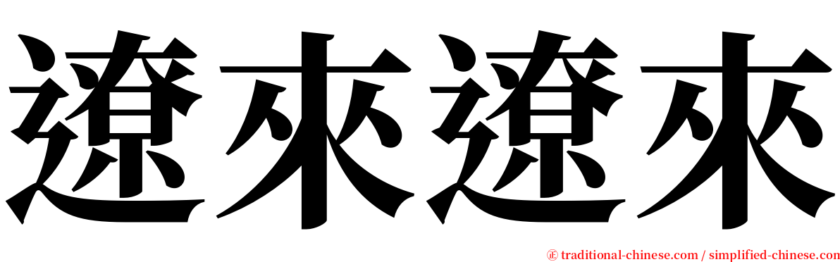 遼來遼來 serif font