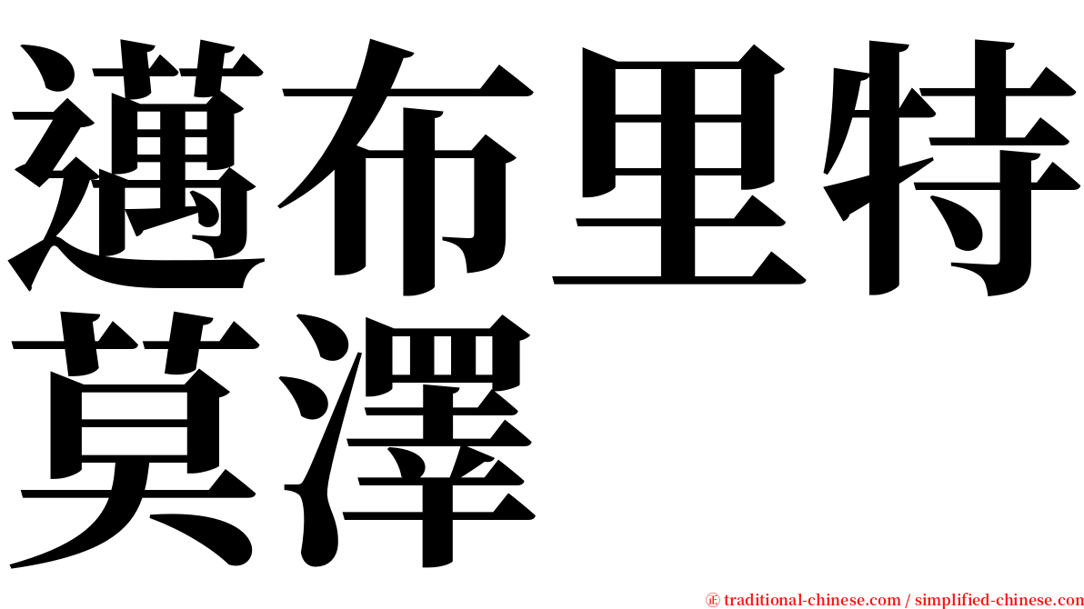 邁布里特莫澤 serif font