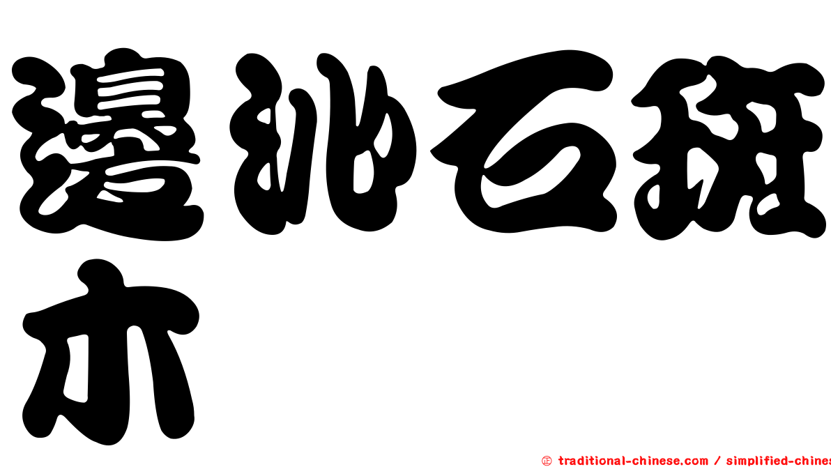 邊沁石斑木