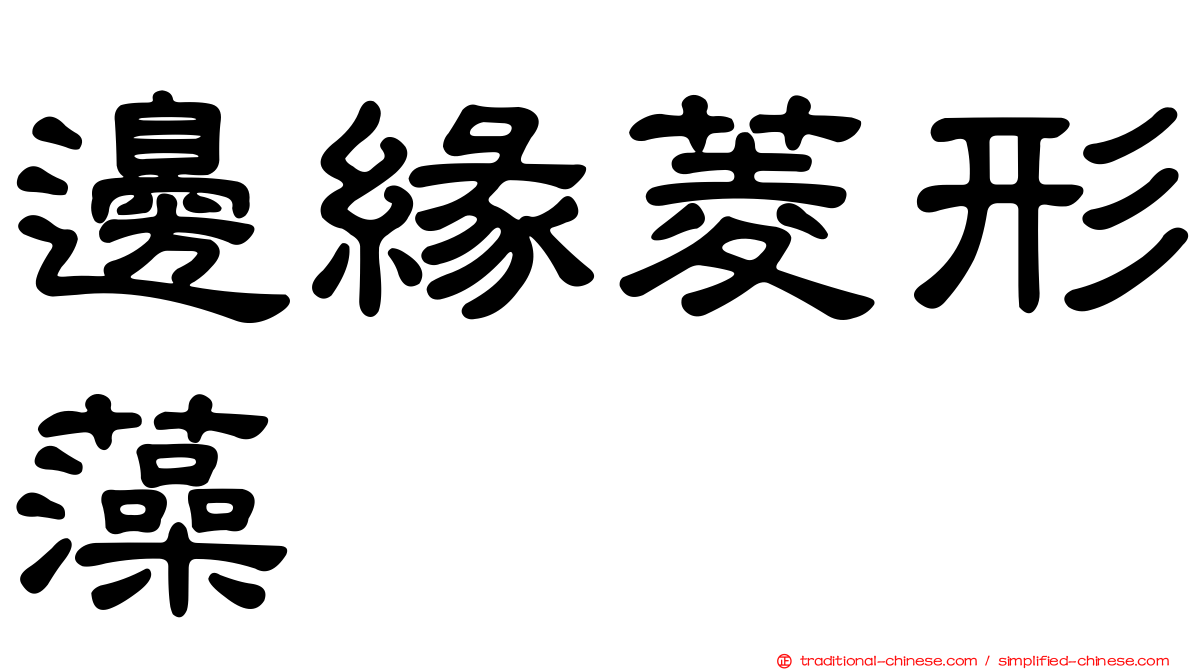 邊緣菱形藻