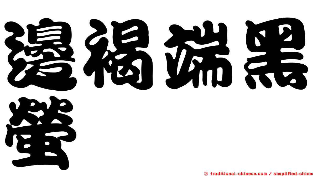 邊褐端黑螢