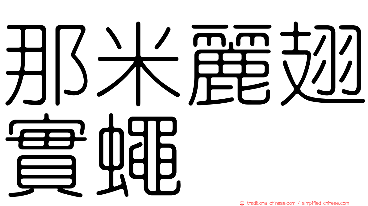 那米麗翅實蠅