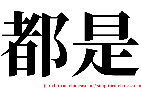 都是 serif font