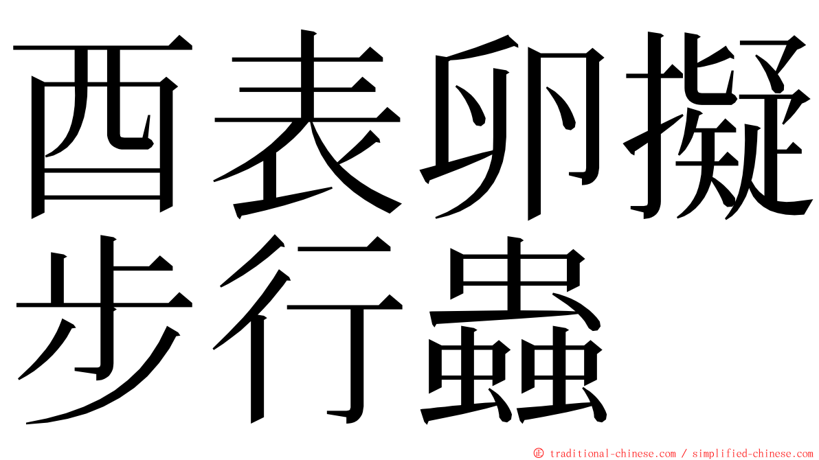 酉表卵擬步行蟲 ming font