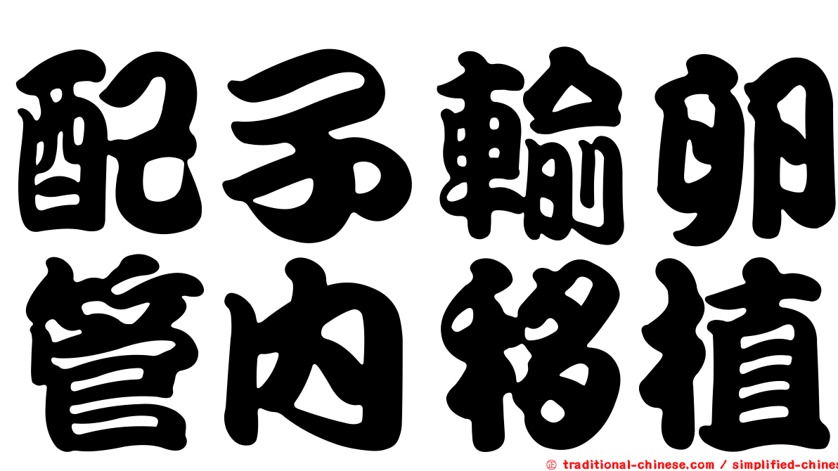 配子輸卵管內移植