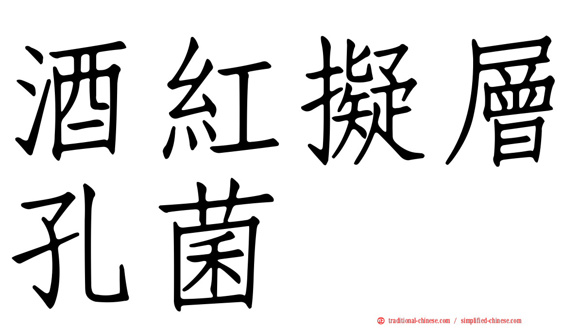 酒紅擬層孔菌