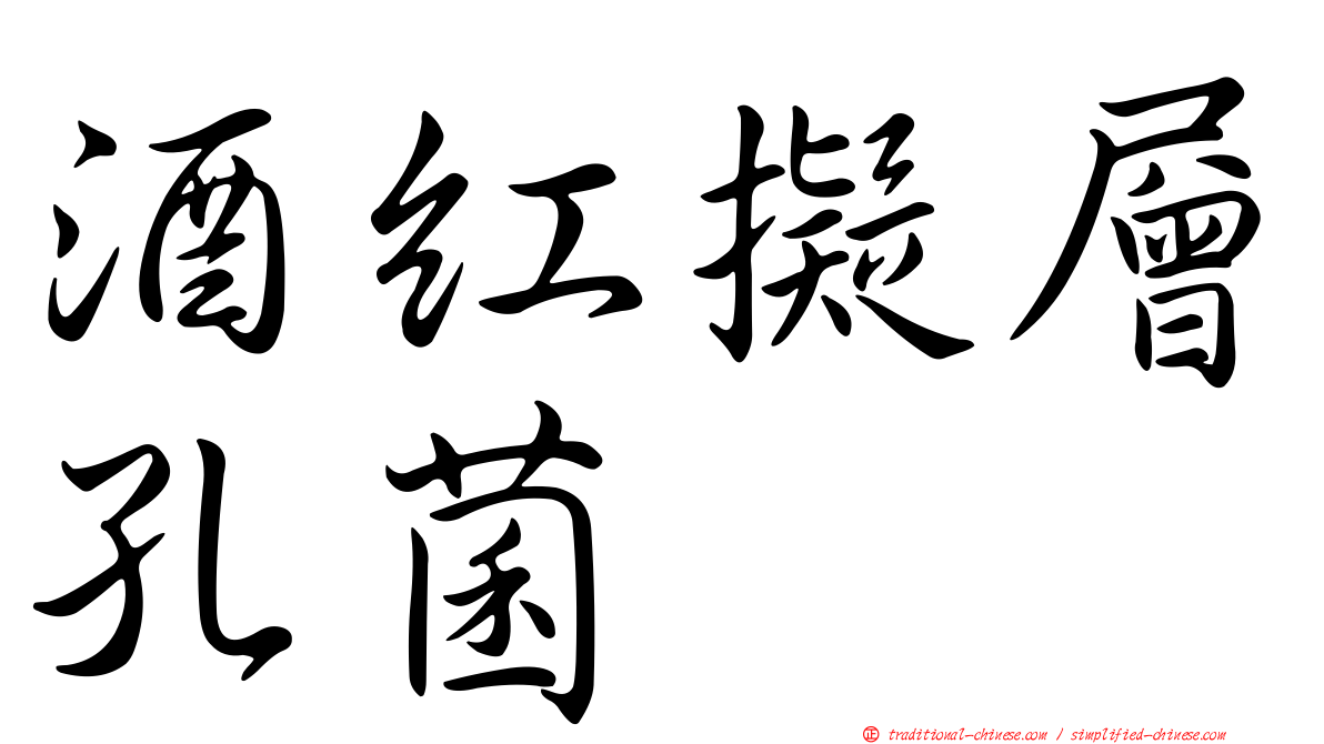 酒紅擬層孔菌