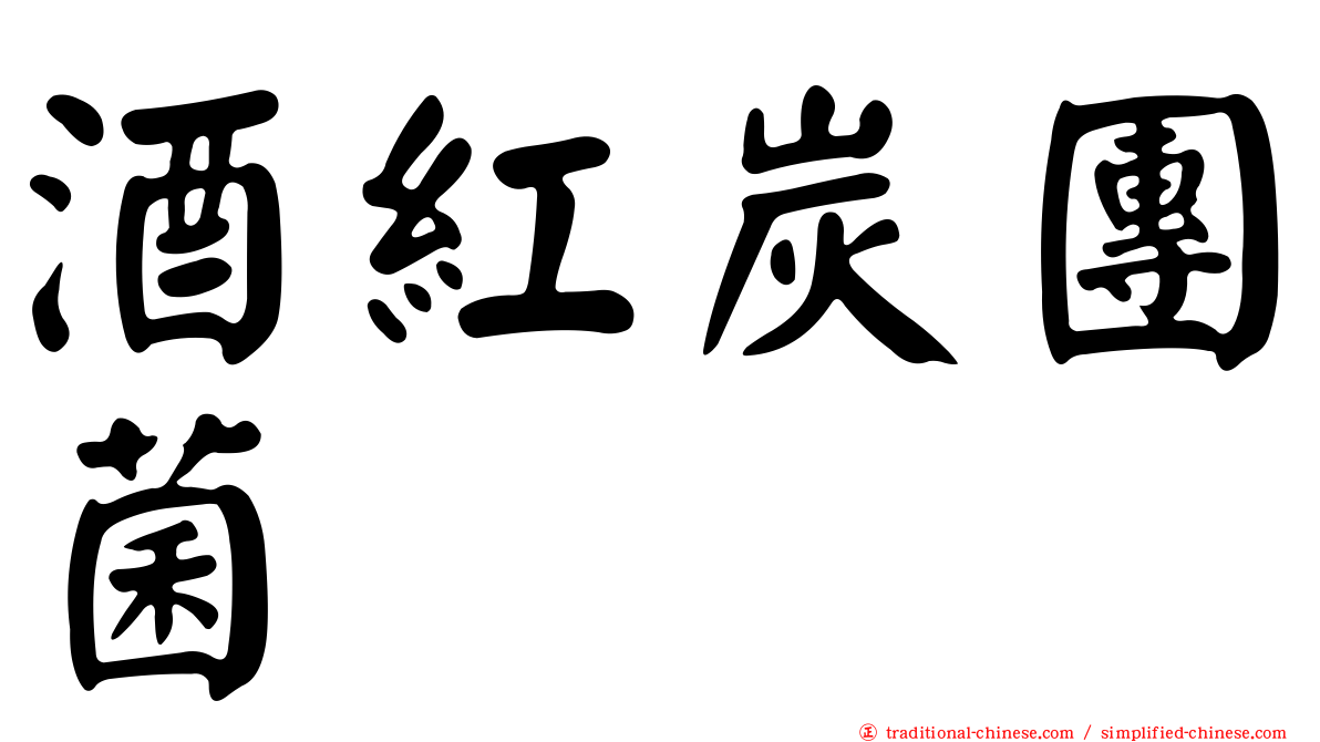 酒紅炭團菌