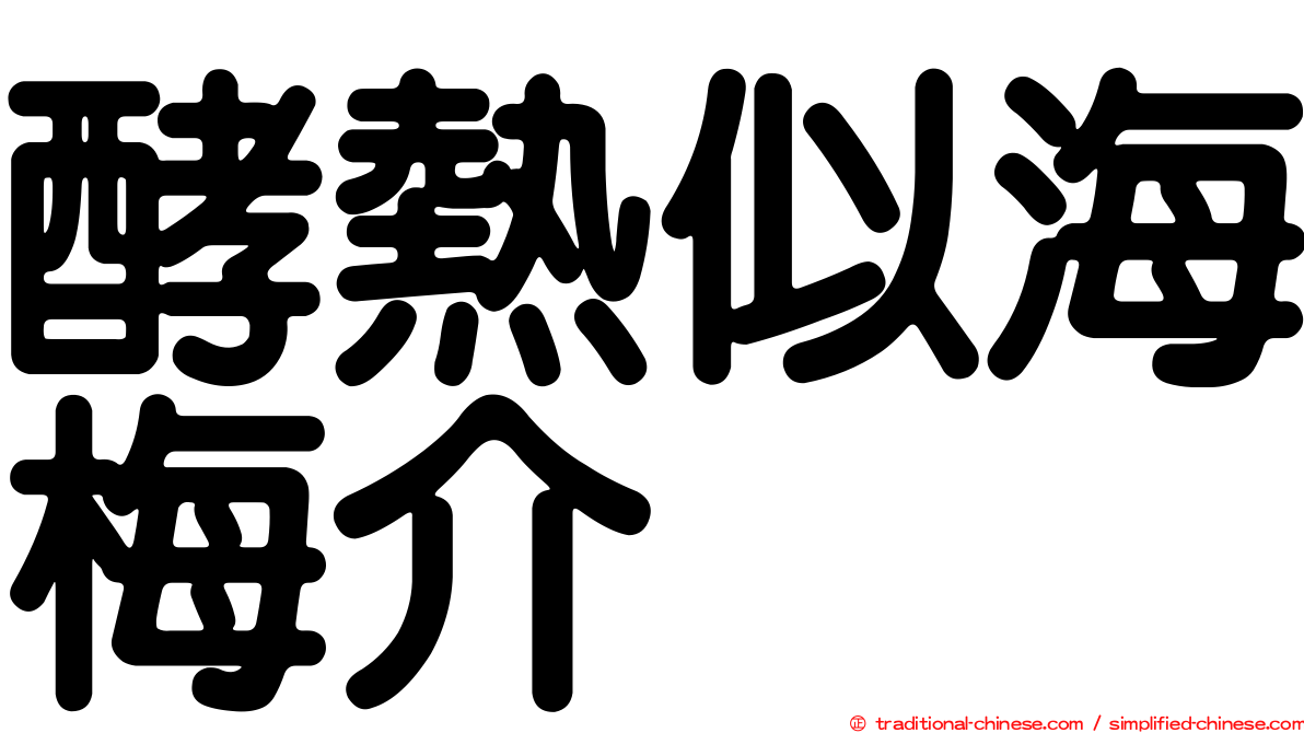 酵熱似海梅介