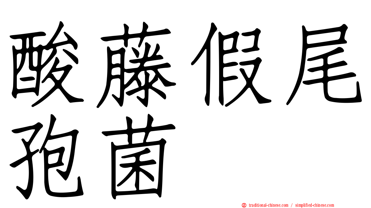 酸藤假尾孢菌