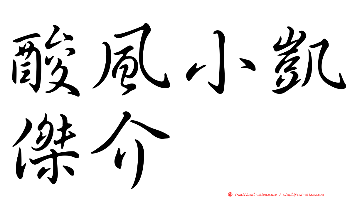 酸風小凱傑介