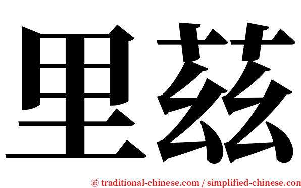 里茲 serif font