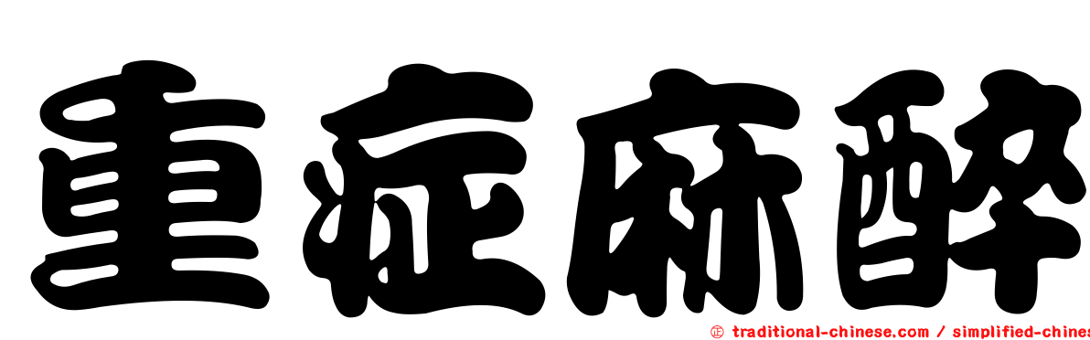 重症麻醉