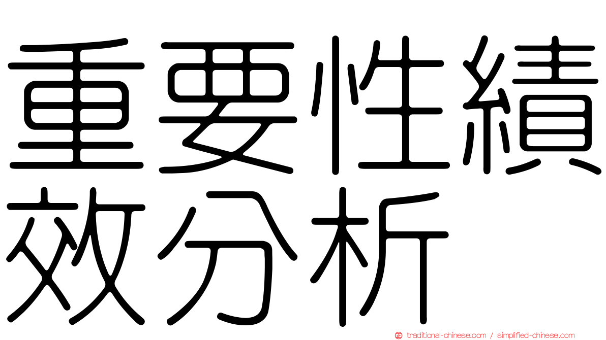 重要性績效分析