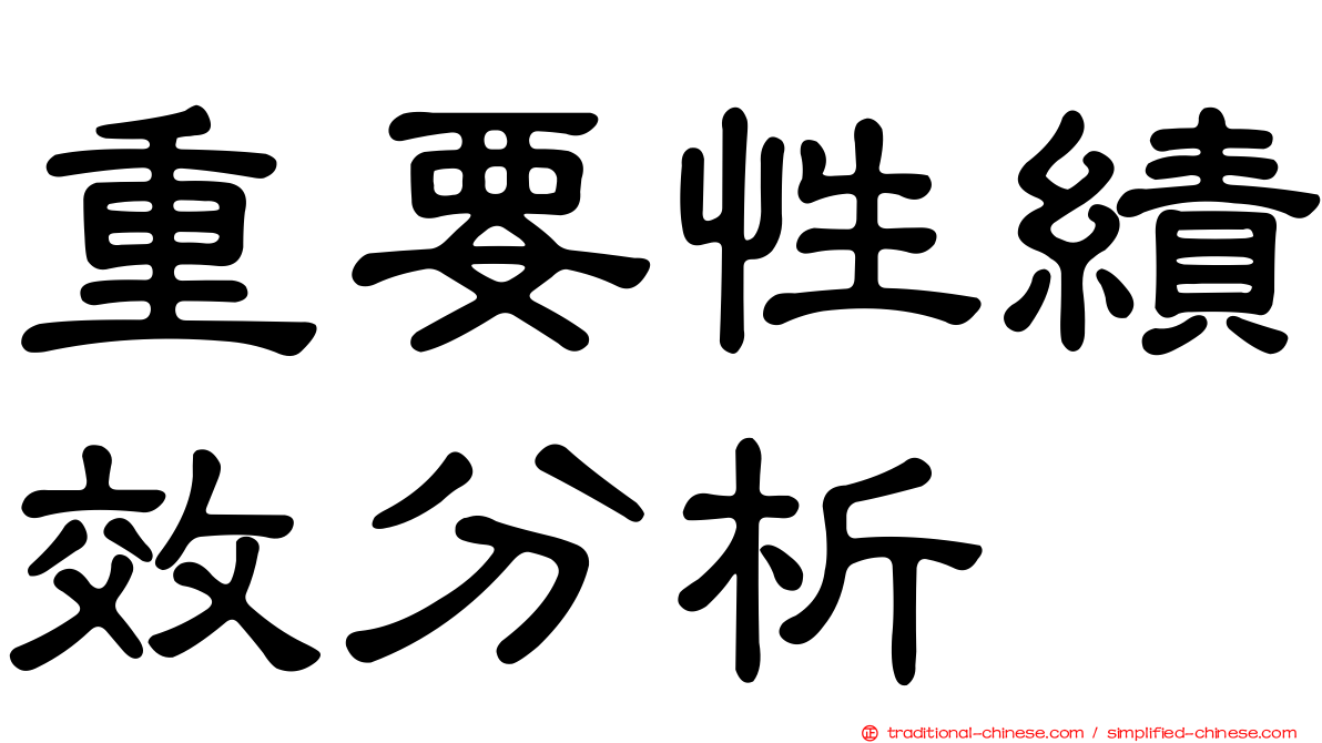 重要性績效分析