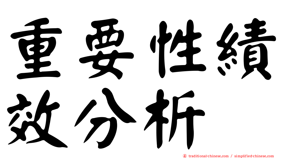 重要性績效分析