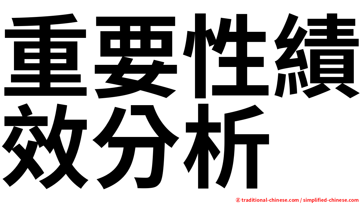重要性績效分析