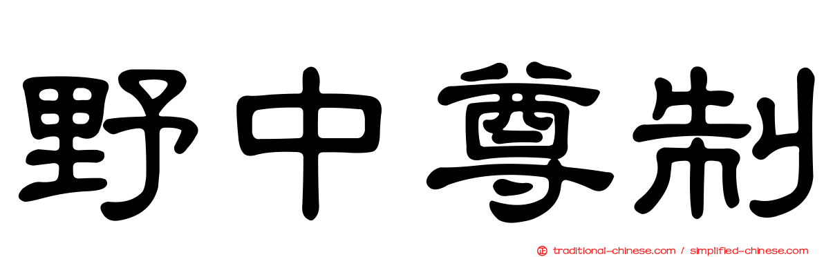 野中尊制