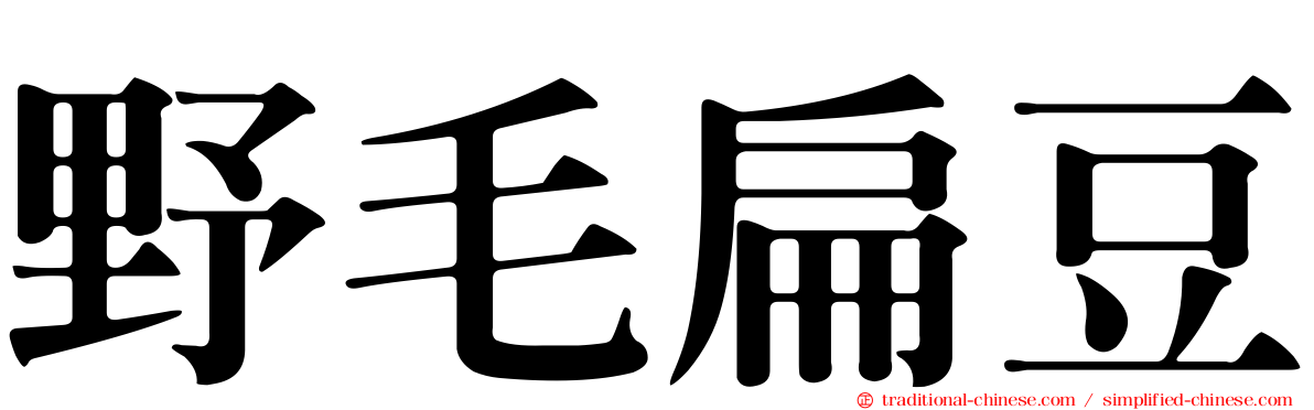 野毛扁豆