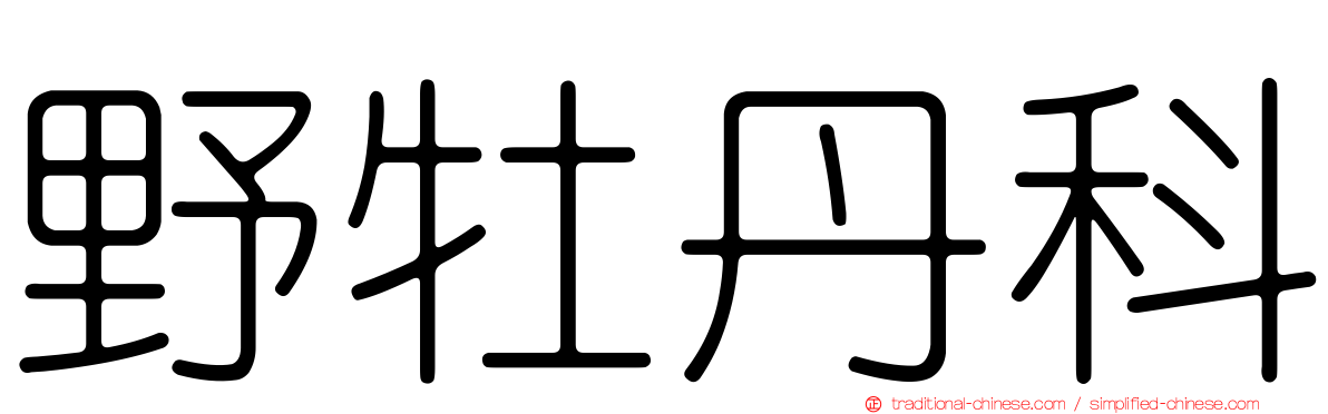 野牡丹科