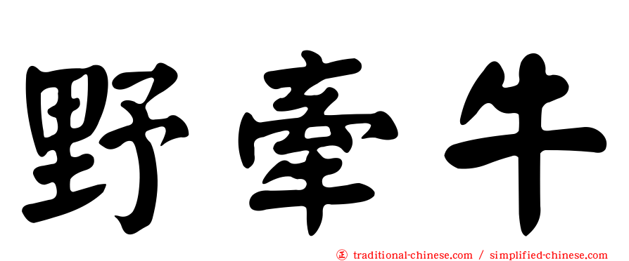 野牽牛