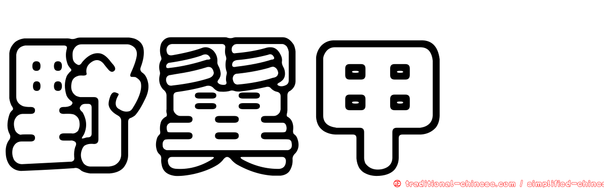 野翼甲鯰