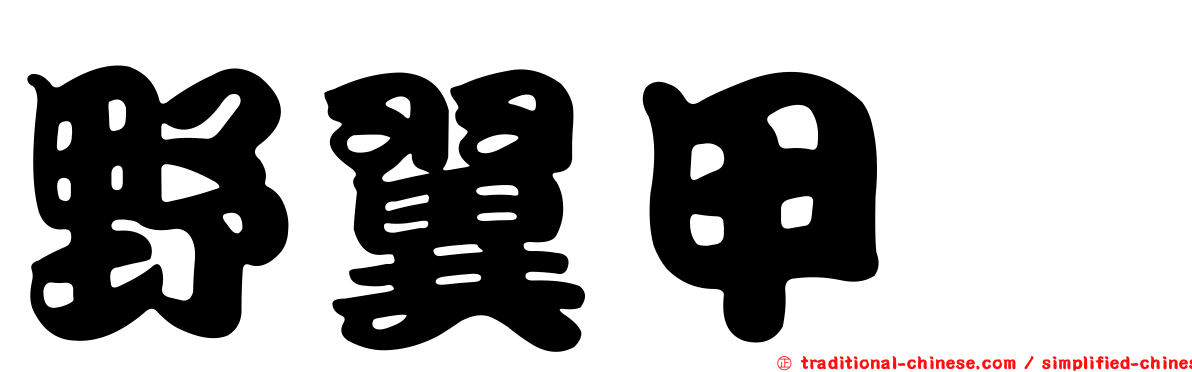 野翼甲鯰