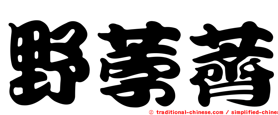 野荸薺
