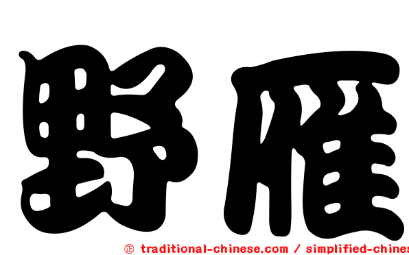 野雁
