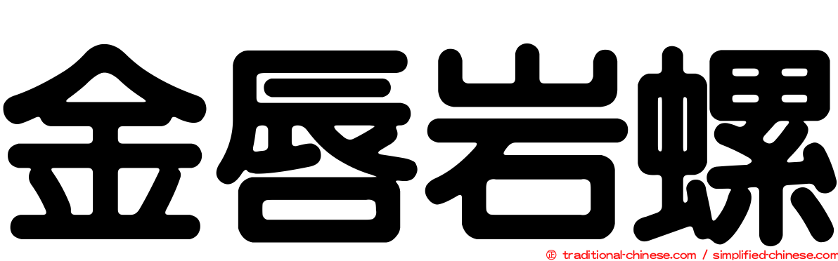 金唇岩螺