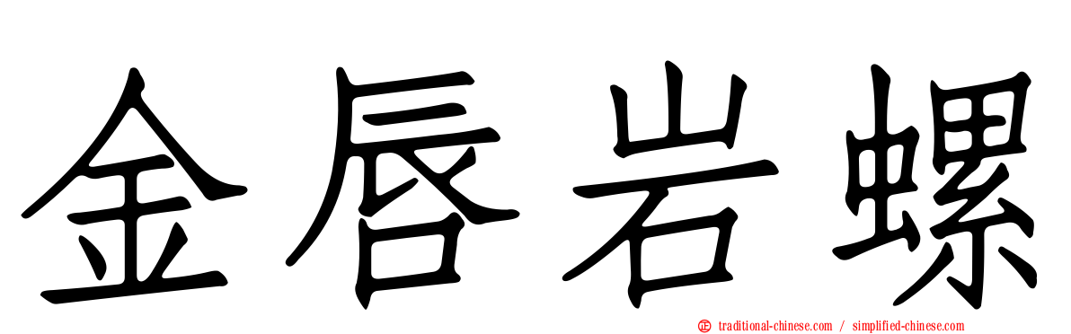 金唇岩螺