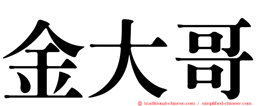金大哥