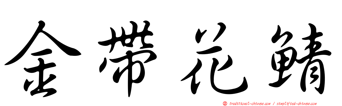 金帶花鯖