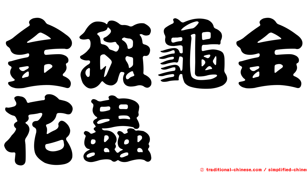 金斑龜金花蟲